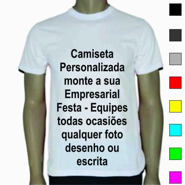 Camiseta gola careca